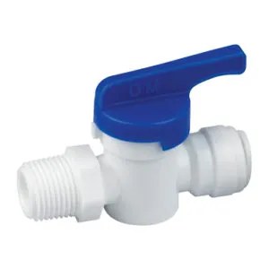 Llave de Paso con Acople Rápido y Rosca Macho (1/4", 3/8", 1/2")