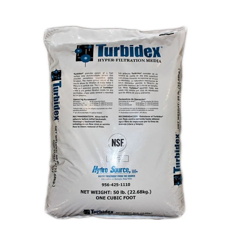 Turbidex - Medio Filtrante para Sedimentos y Turbidez