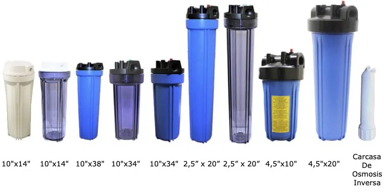 Carcasas para Filtros de Agua - Línea Completa