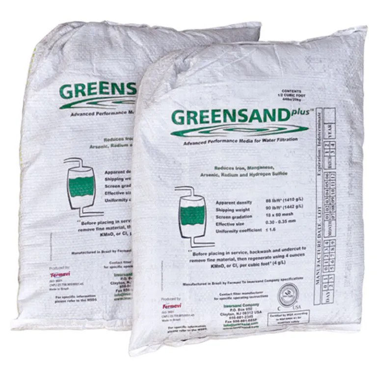 Greensand Plus para Eliminación de Hierro y Manganeso